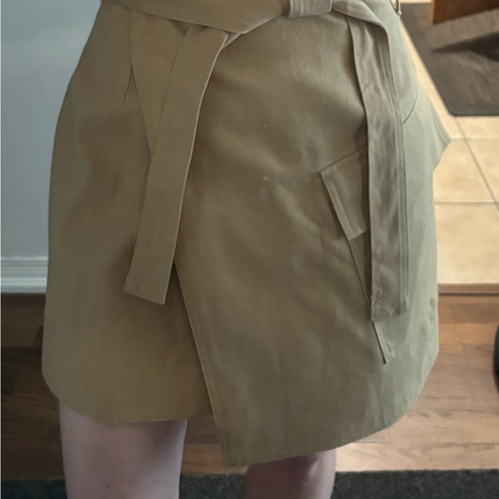 H&M Tan Mini Skirt